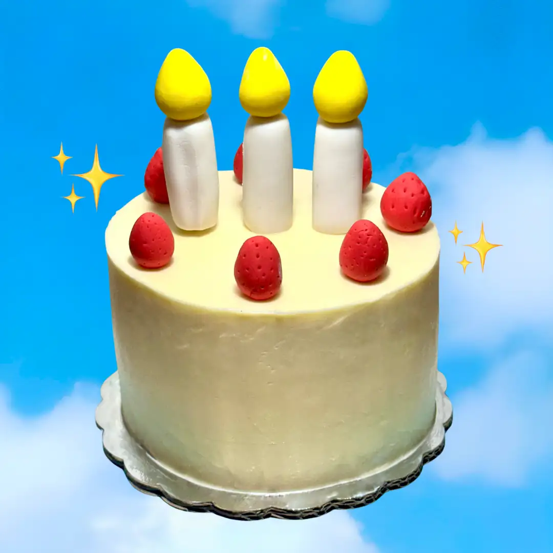 Asombroso pastel en forma de emoji Entregas a domicilio pastel viral chihuahua, pastel de cumpleaños divertido, pastel con fresas y velas, pastel diseño whatsapp