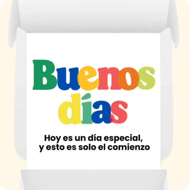 Buenos días. Hoy es un día especial, y esto es solo el comienzo