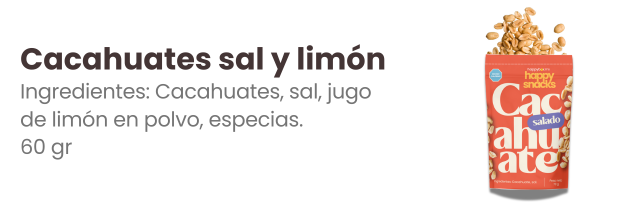 Cacahuates sal y limón