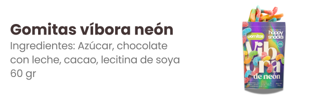 Gomitas víbora neón