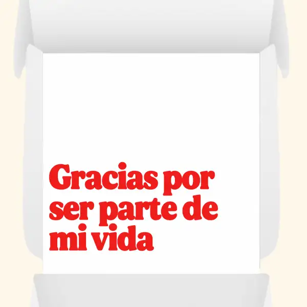 Gracias por ser parte de mi vida
