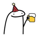 Monito cumpleañero con cerveza