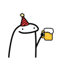 Monito cumpleañero con cerveza
