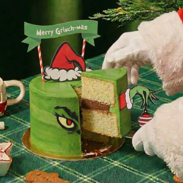 Pastel del Grinch: Merry Grinch-mas