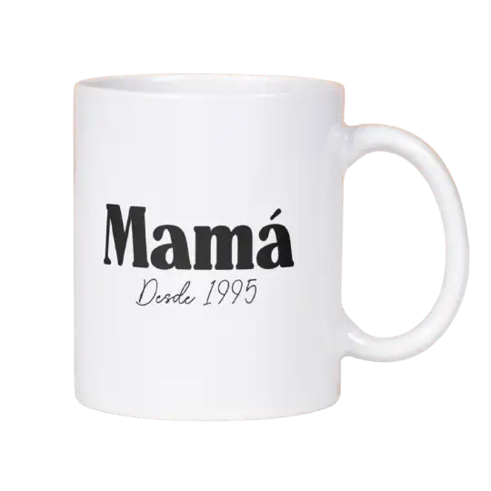 Taza Personalizable Mamá Desde [Año]