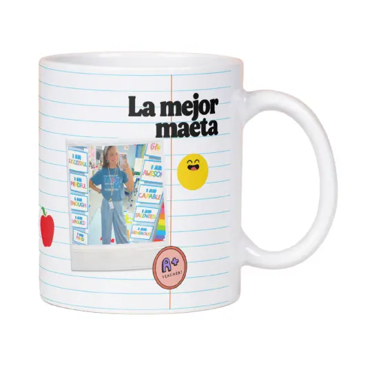Taza la mejor maeta con foto