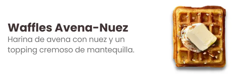 Waffles Avena-Nuez