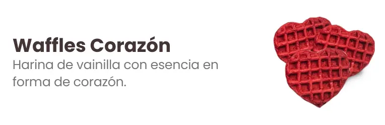 Waffles Corazón