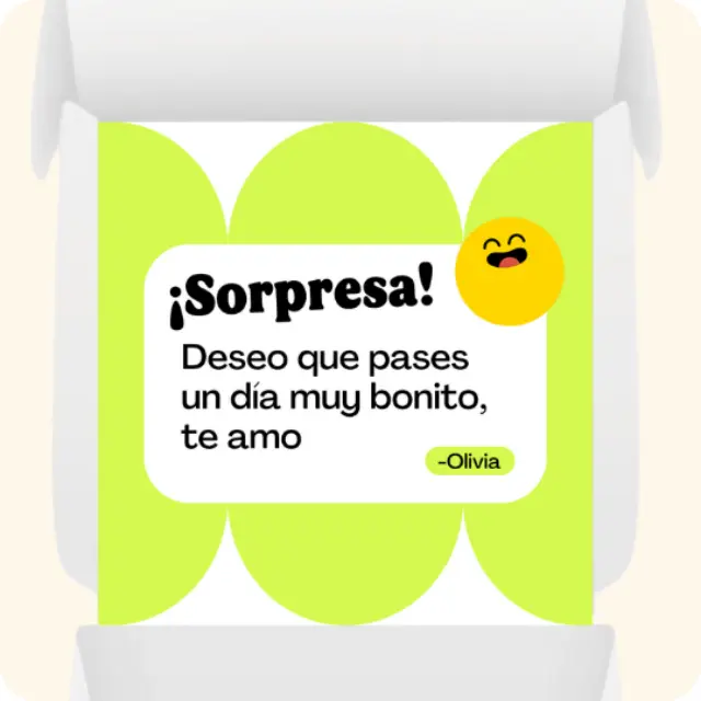¡Sorpresa! (frase personalizada)